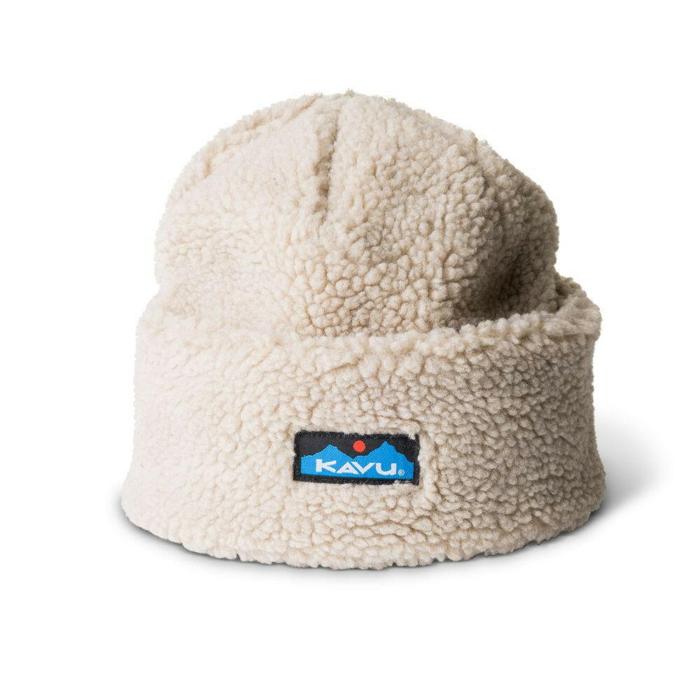 KAVU Fur Ball Beanie 羊羔絨毛帽 白粉筆