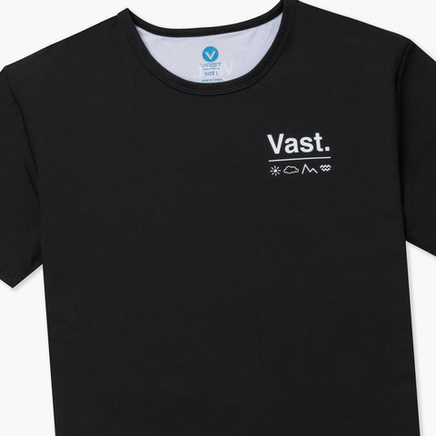 VAST 沉穩黑 防曬機能衝浪T Shirt