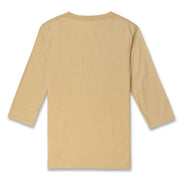 Vast Tonal Quarter Sleeve Tee - Tan