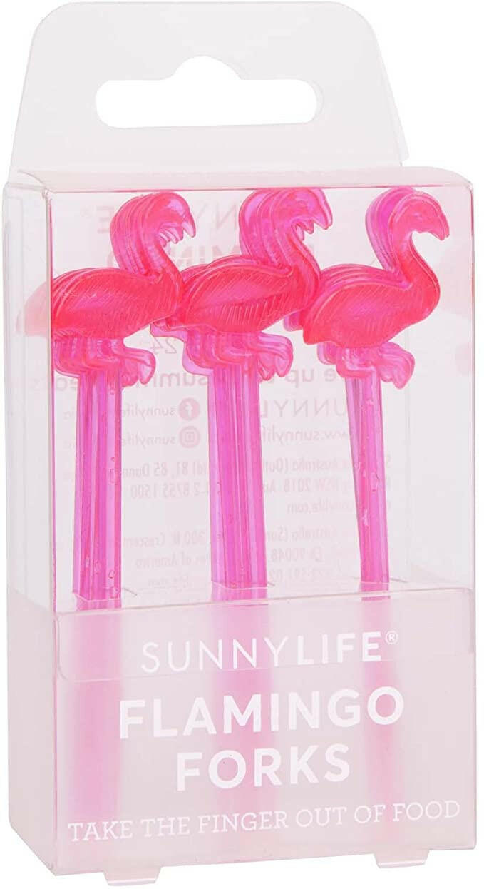 SUNNYLIFE FLAMINGO COCKTAIL FORKS