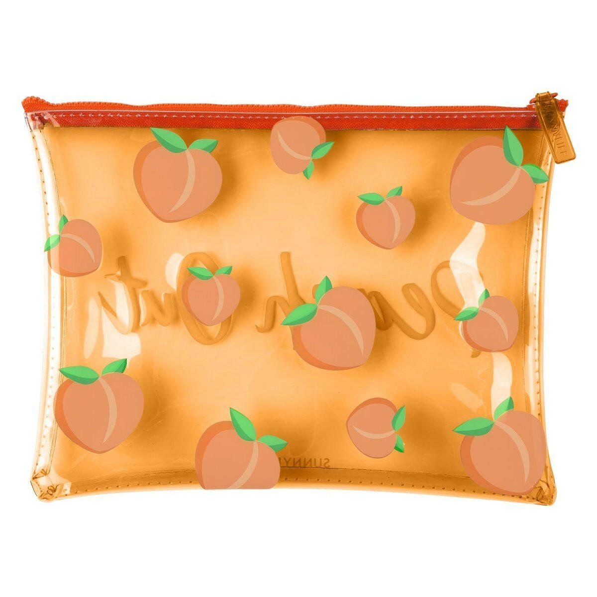 SUNNYLIFE PEACH SEE THRU POUCH