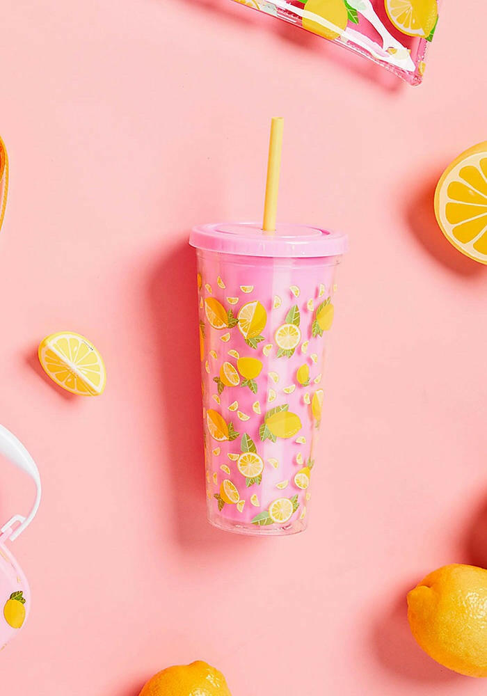 SUNNYLIFE LEMON TUMBLER