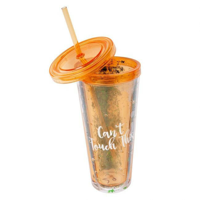 SUNNYLIFE GLITTER TUMBLER CACTUS